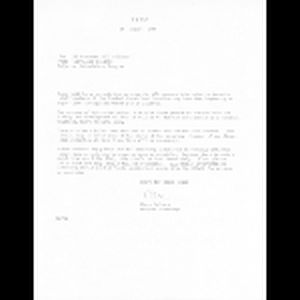Memo, Cleve Sellers to Northern SNCC offices; August 16, 1966