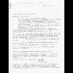 Memo of COFO meeting minutes; July 19, 1964