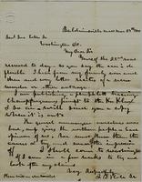 J.D. Hale, Sr. in Baldwinsville, MA to Gen. John Eaton, Jr. in Washington, D.C.