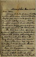 Horace Andrews in Memphis, TN to John Eaton in Warner, NH