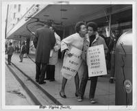 Maxine A. Smith at downtown business boycott