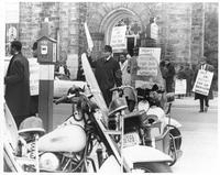 Protesters at Clayborn Temple