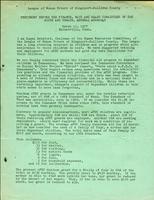 Testimony of the League of Women Voters of Kingsport-Sullivan County