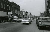 Police officer on Main Street, Farmville, Va., July 1963, #001