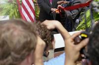 Robert Russa Moton Museum, Farmville, Va., 50th anniversary of the student strike, ribbon cutting, 2001