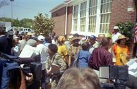 Robert Russa Moton Museum, Farmville, Va., 50th anniversary of the student strike, ribbon cutting, 2001