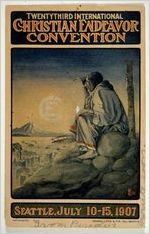 Poster, Annual Christian Endeavor Convention, Seattle, 1907