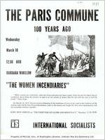 Paris Commune -- 100 Years Ago