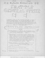 Fiftieth Anniversary Seattle General Strike