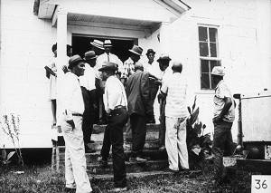 Group Outside Building