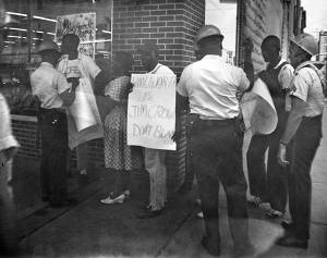 Woolworth's Protestors and Law Enforcement Officers