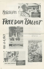 Waskow--Mississippi Freedom Democratic Party, 1964 (Arthur Ocean Waskow papers, 1943-1977; Archives Main Stacks, Mss 5, Box 22, Folder 3)