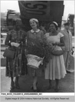 Mrs. Richard M. Nixon Receives Flowers Upon Her Arrival in Liberia