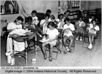 Children Doing Crafts at the Y.W.C.A.