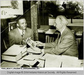 Cleo W. Blackburn and Governor Schricker