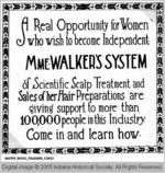 Advertisement for Madam Walker Agents